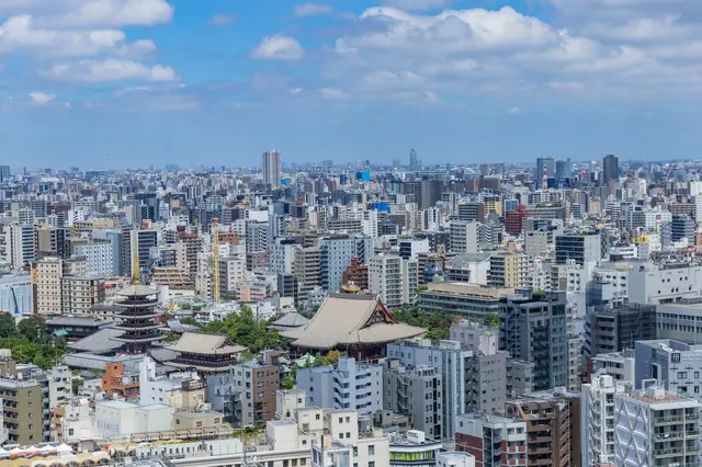 Tokyo skyline on a clear day