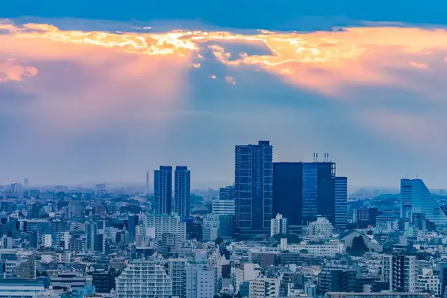 Tokyo at sunset — a quiet panorama before the city lights take over.
