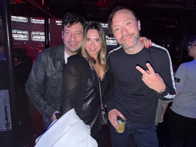 Renaud and guests enjoying a night out in Tokyo